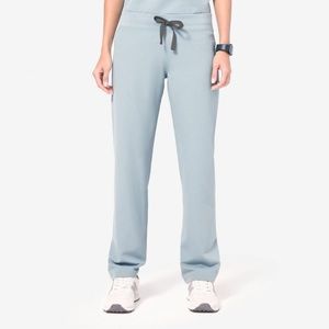 FIGS Livingston Dusty Blue Petite Scrub Pants